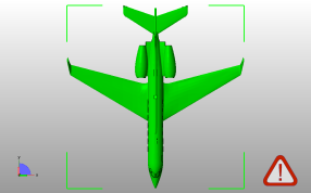 湾流G550公务机俯视图