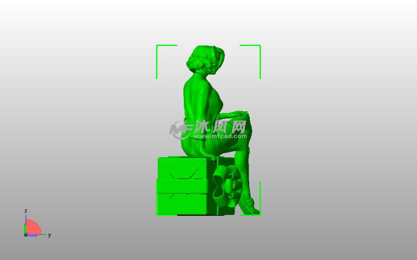 新年快乐女士侧视图