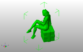新年快乐女士斜视图