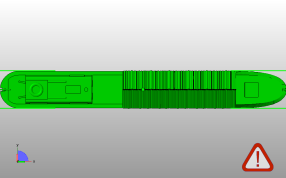 长货船模型俯视图