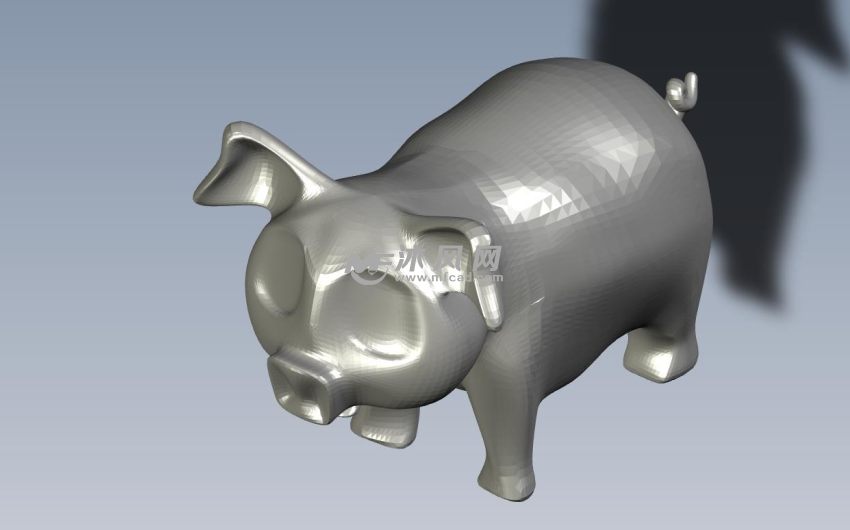 黄金小猪轴测图