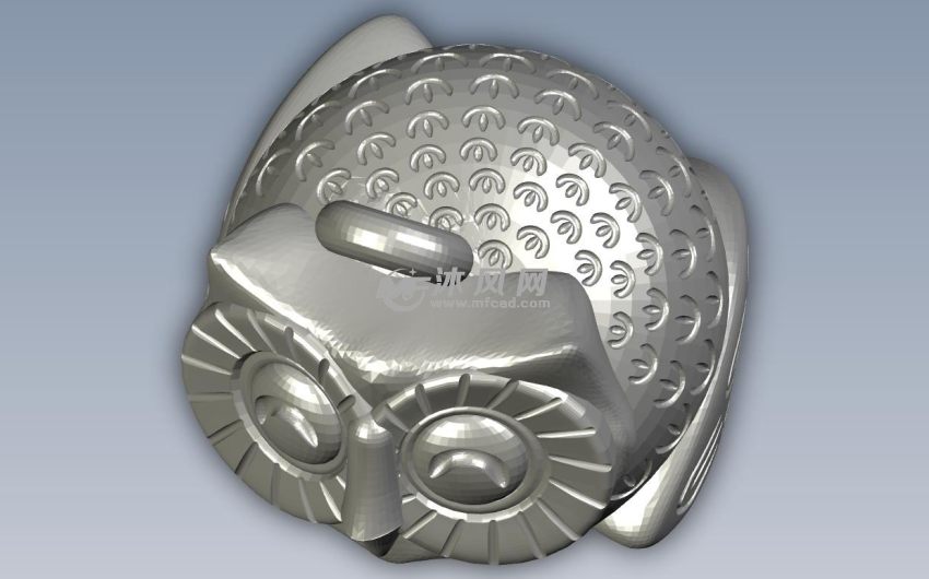 猫头鹰钥匙链俯视图