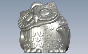 猫头鹰钥匙链正视图