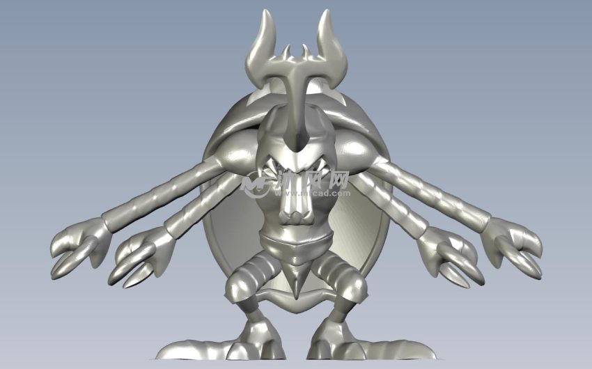 超比多兽前视图