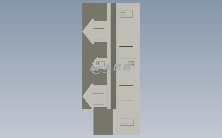 平民房子侧视图