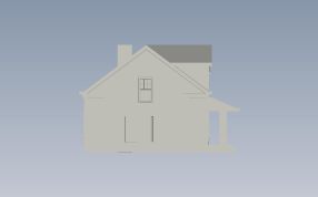 平民房子正视图