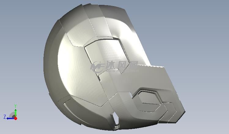 钢铁侠模型侧视图