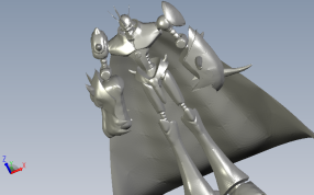 数码宝贝奥米加轴测图