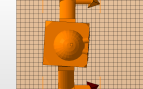 高科技的机器人轮椅顶视图