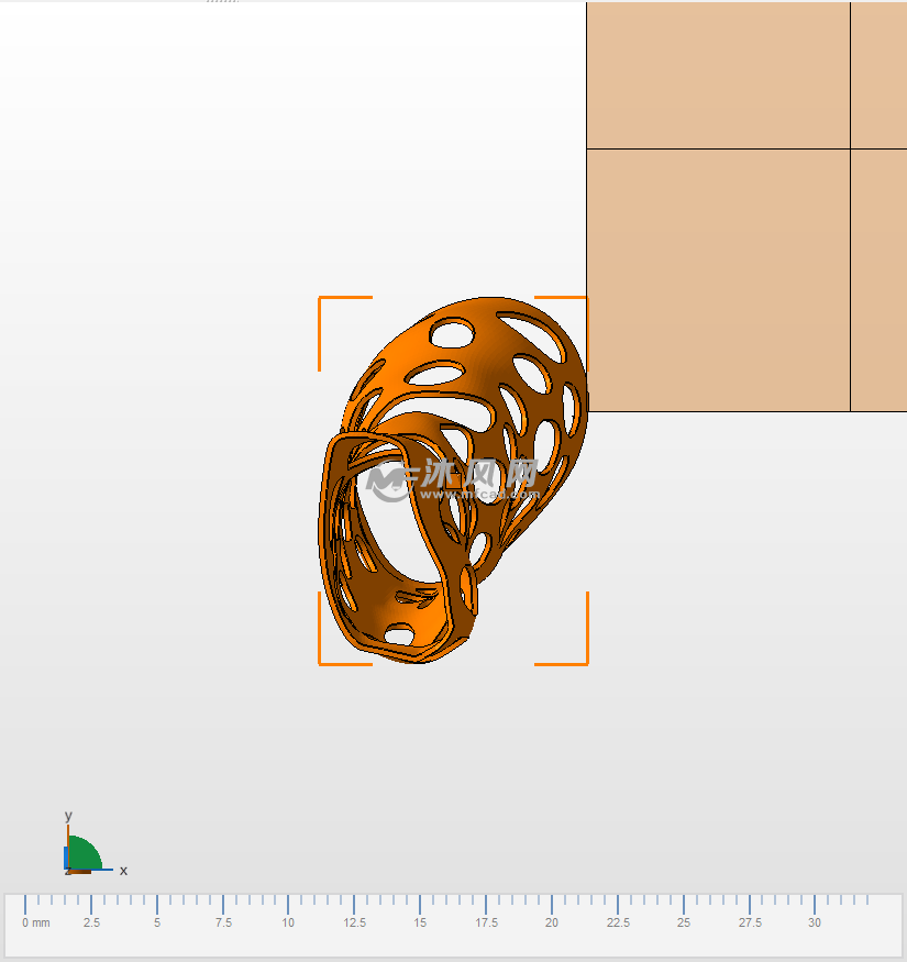 胳膊固定套顶视图