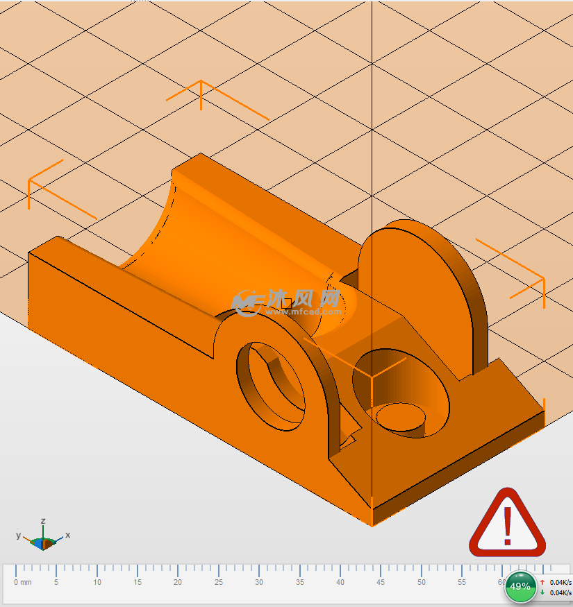 脉搏仪模型等轴测试图