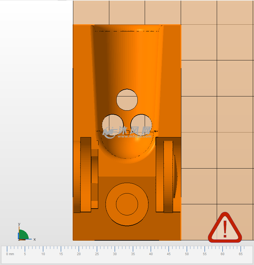 脉搏仪模型顶视图