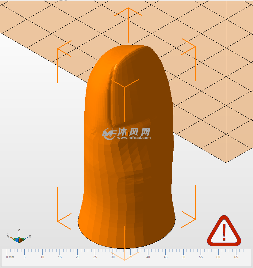 拇指的模型等轴测试图