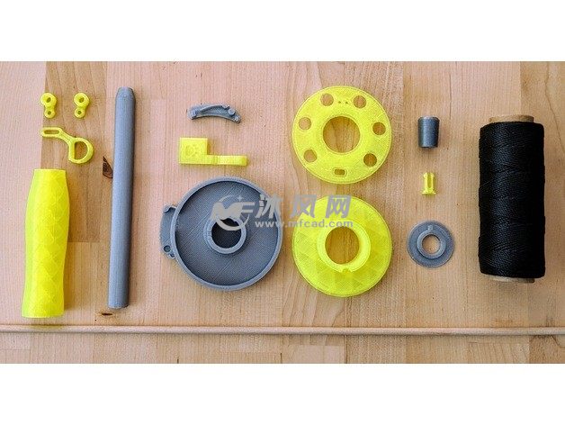 3D打印钓鱼竿零件