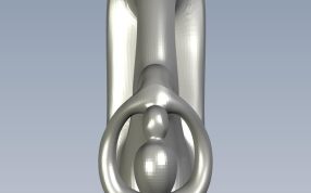 母亲和孩子俯视图