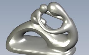 母亲和孩子轴测图