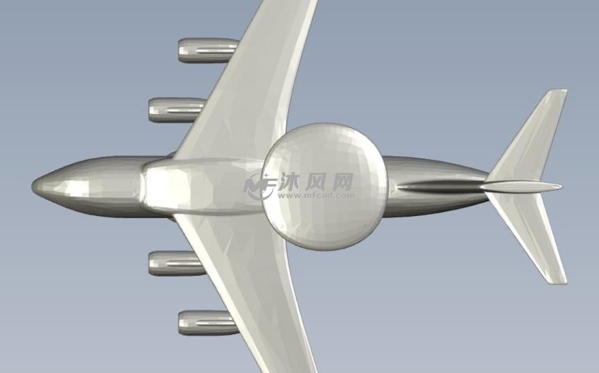 空中预警飞机俯视图