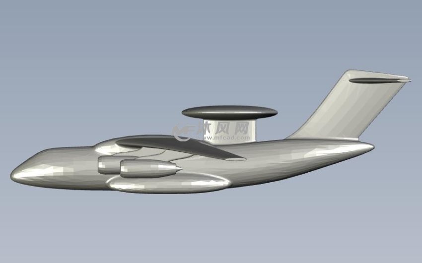空中预警飞机前视图