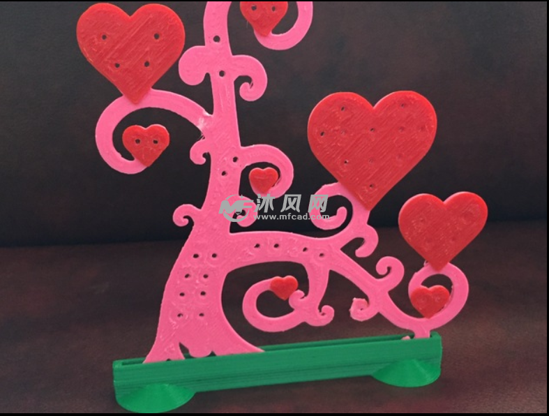 心脏珠宝树持有人展示图