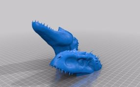 侏罗纪恐龙头部