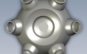 创意花瓶俯视图