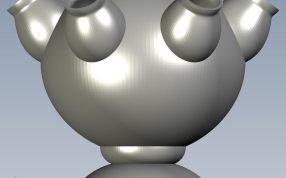 创意花瓶前视图