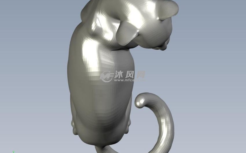 家猫模型俯视图