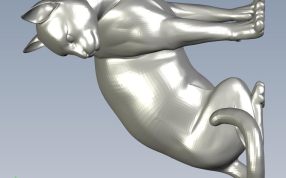 家猫模型侧视图