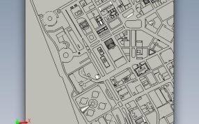 城市沙盘俯视图