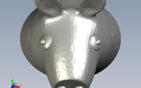 小猪佩奇身体精致模型俯视图