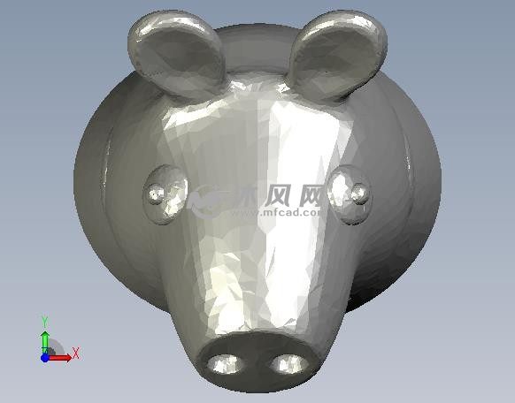 小猪佩奇身体精致模型俯视图