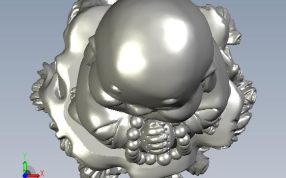 Q版弥勒佛俯视图