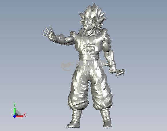 超级赛亚人正视图