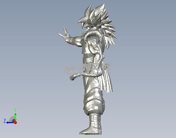 超级赛亚人侧视图