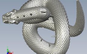 大毒蛇模型俯视图