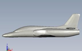 高级教练机侧视图