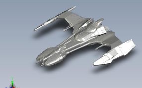 克林贡马哈级猛禽轴测图