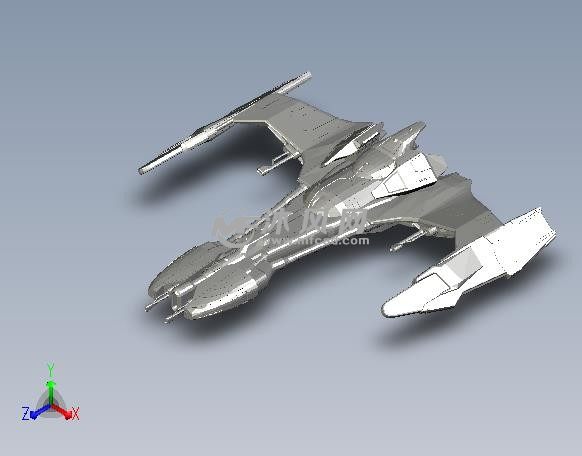 克林贡马哈级猛禽轴测图