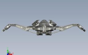 克林贡马哈级猛禽前视图