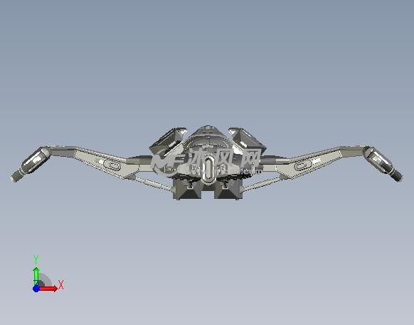 克林贡马哈级猛禽前视图