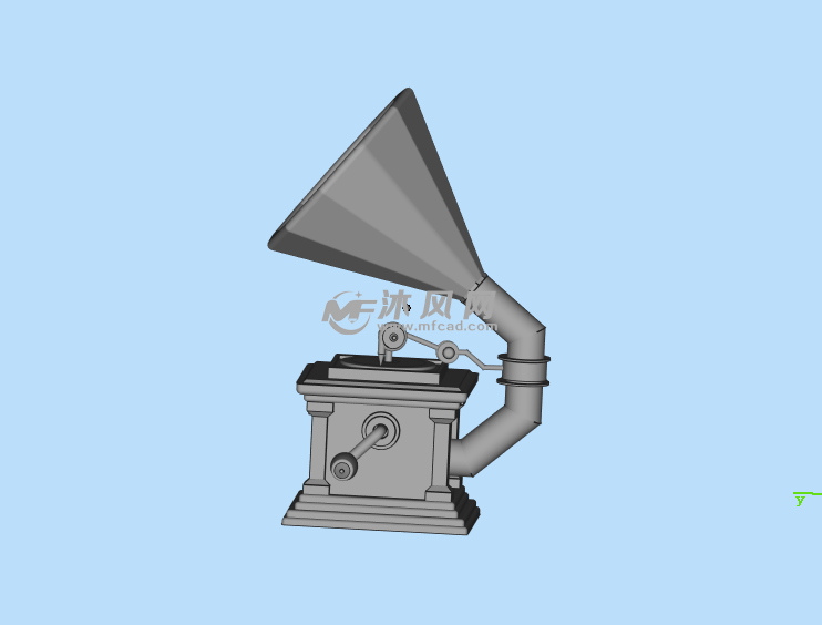 80年代留声机左视图