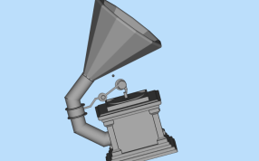 80年代留声机右视图