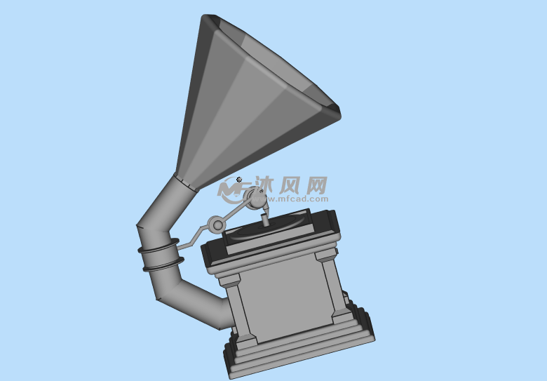 80年代留声机右视图