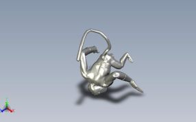 功夫四侠猴子轴测图