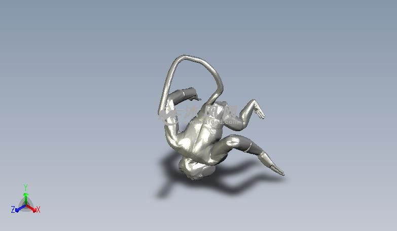 功夫四侠猴子轴测图