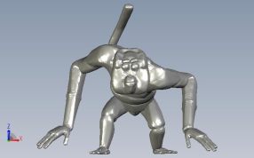 功夫四侠猴子正视图