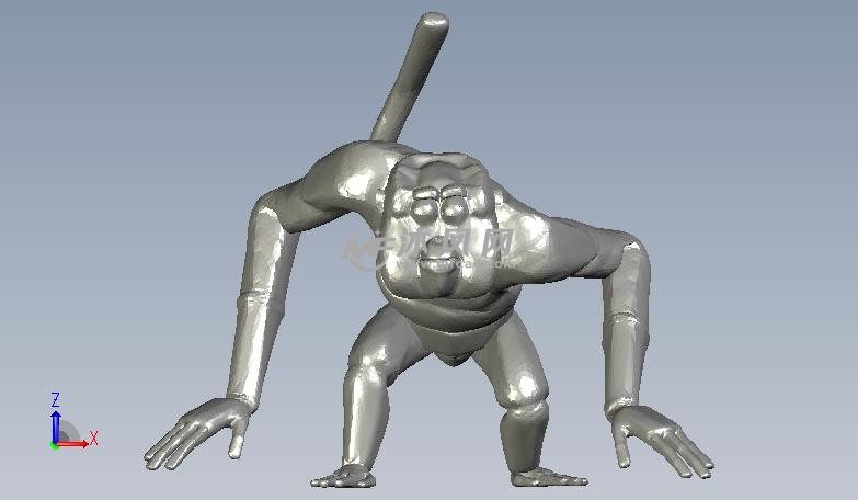 功夫四侠猴子正视图