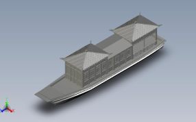 古代官船轴测图