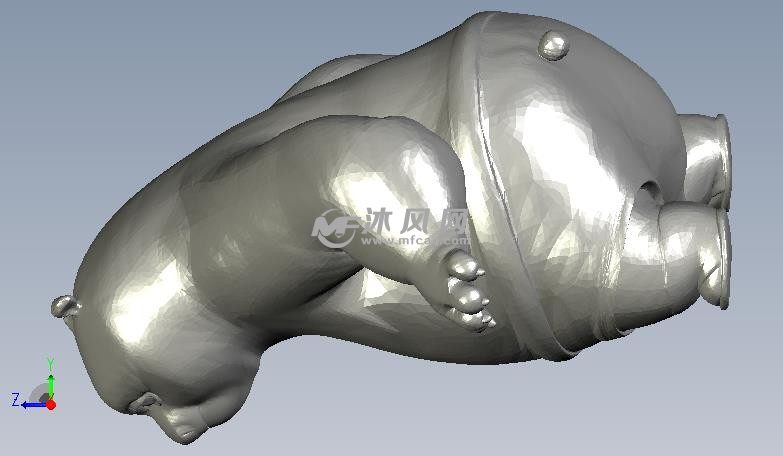 熊猫白大人侧视图