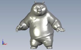 熊猫白大人正视图